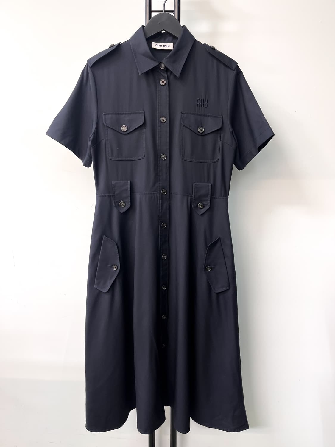 미우미우 24s/s 개버딘 미니 드레스 상품이미지1