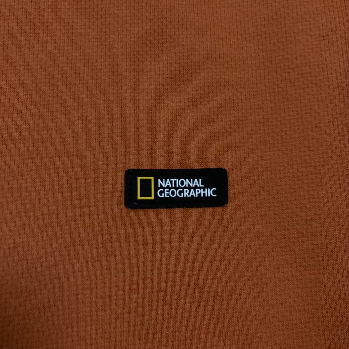 내셔널 지오그래픽 빅로고 와펜 오렌지 맨투맨 상품이미지4
