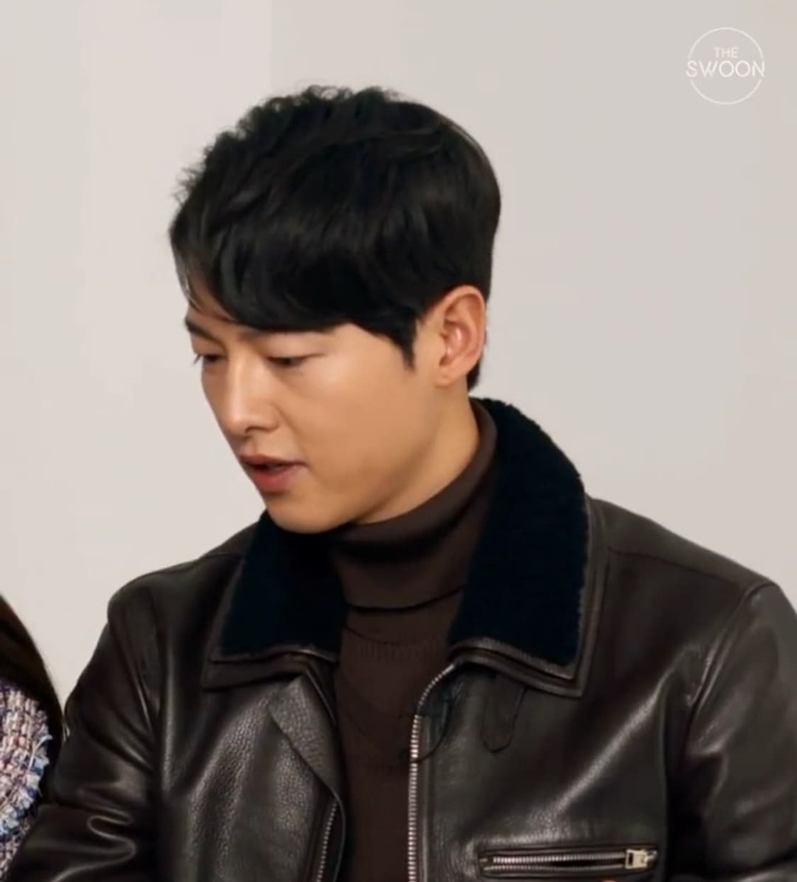 톰포드 시어링 카라 지퍼 레더트리밍 송중기 가죽자켓(퍼 탈부착) 상품이미지2