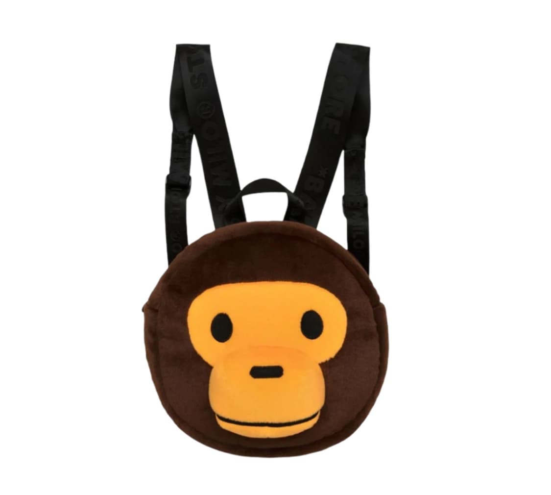 Bape 베이비 마일로 플러시 백팩 브라운 상품이미지1