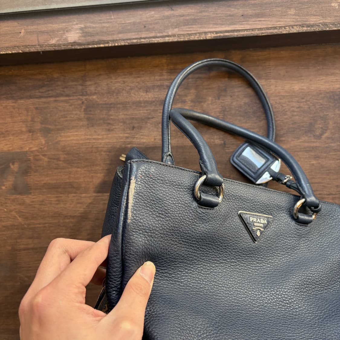 16063 - 프라다 다이노 비텔로 토트백 상품이미지5