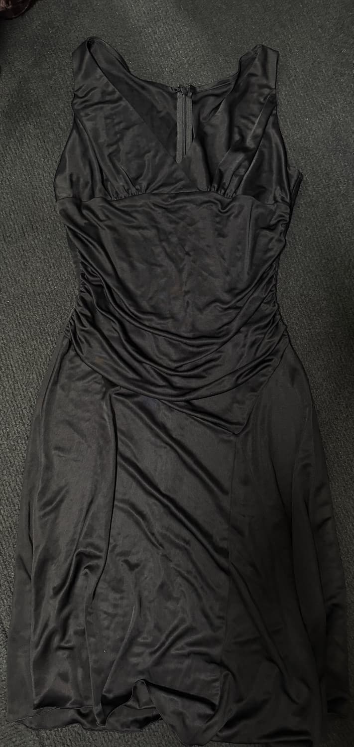 빈티지 오리엔탈 페어리 아카이브 블랙 드레이핑 원피스 큐빈 파우닝 오공이 상품이미지2