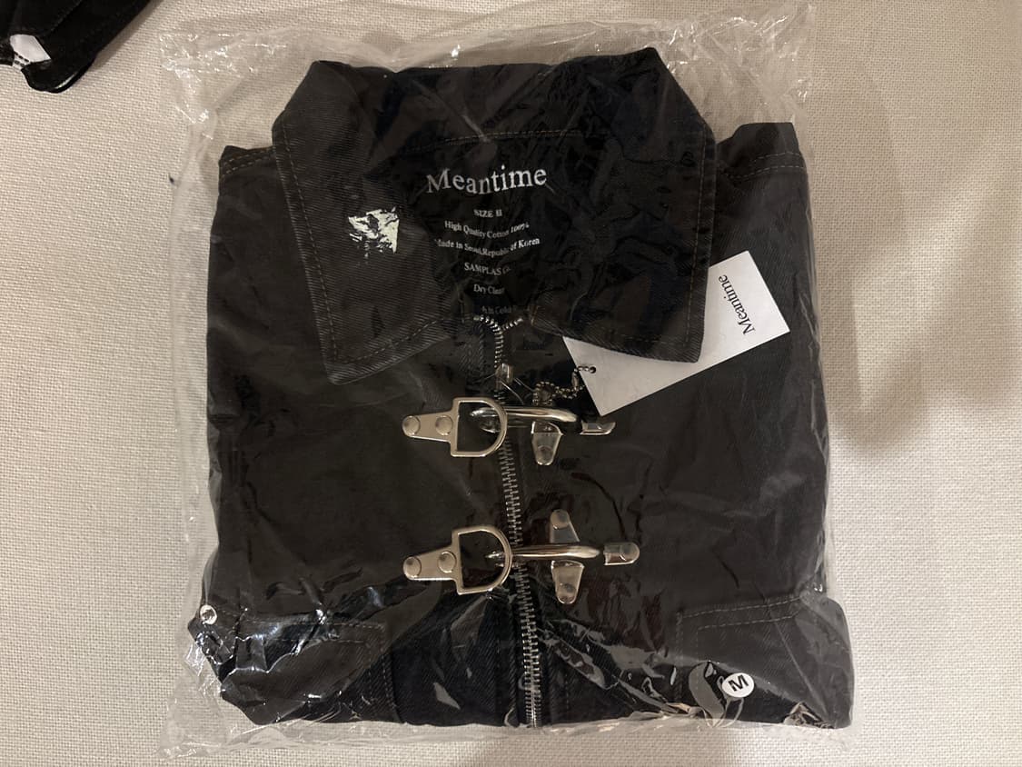 민타임 블랙 데님 자켓 2 사이즈 상품이미지5