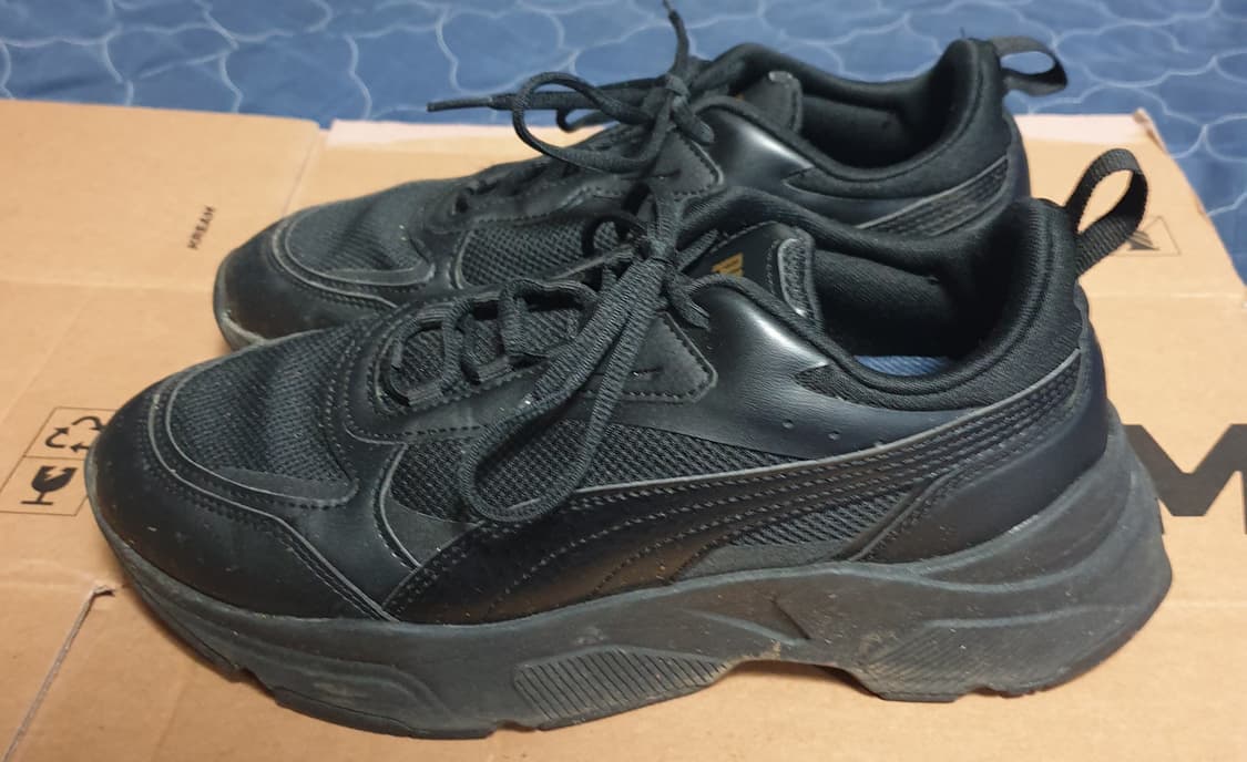 푸마 카시아 SL 키높이 스니커즈 블랙 (250) 굽4.5cm 상품이미지2