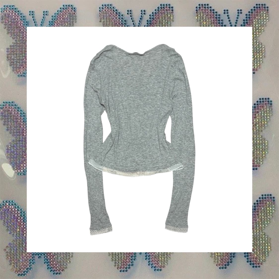 리본 롱슬리브 가디건 상품이미지2