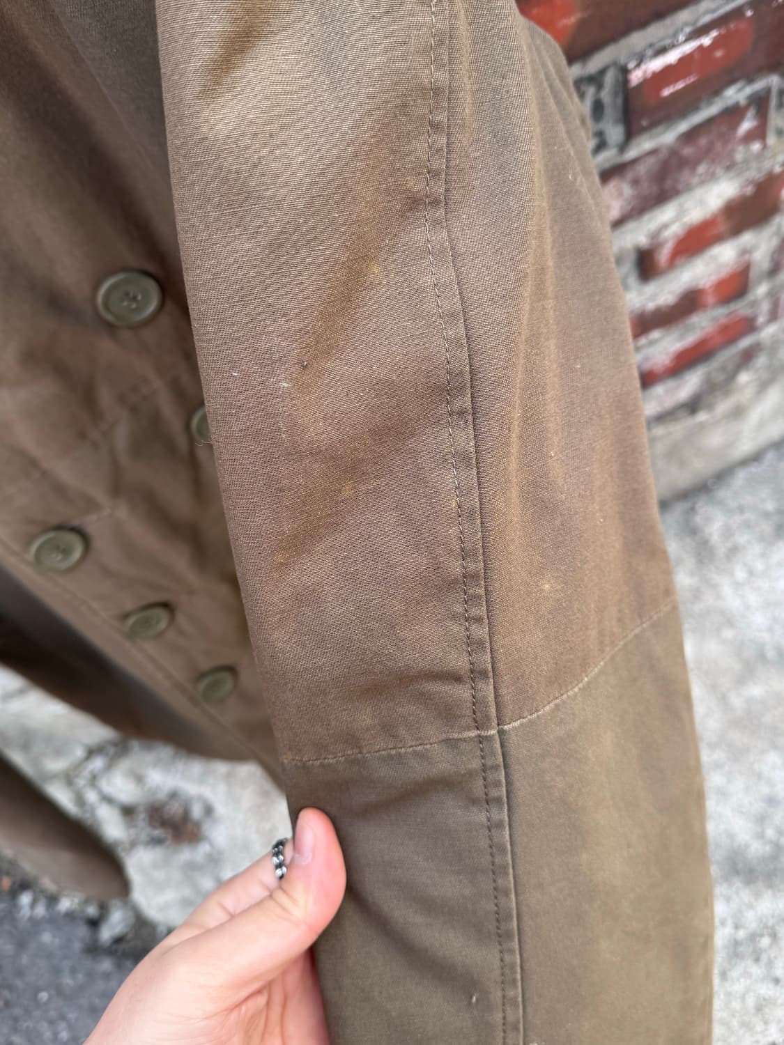 알파인더스트리 이스턴 컬러블럭 피코트 자켓  상품이미지9