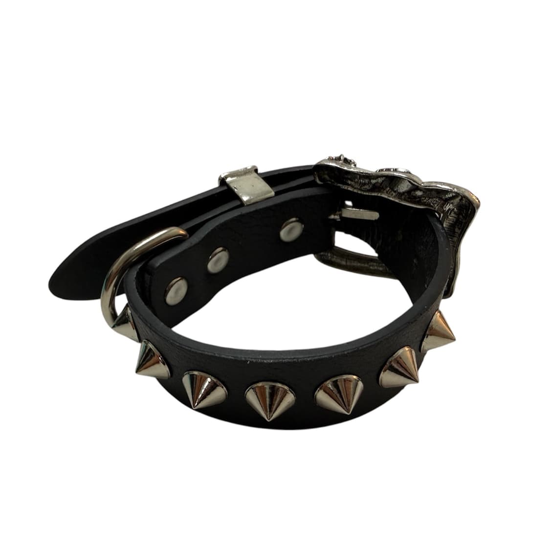 빈티지 웨스트 무드 레더 로즈버클 레더 뱅글 팔찌 상품이미지2