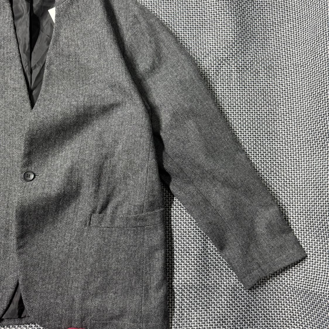 쉽스 헤링본 논카라 블레이저 그레이 ( L/OLD-7880 ) 상품이미지5