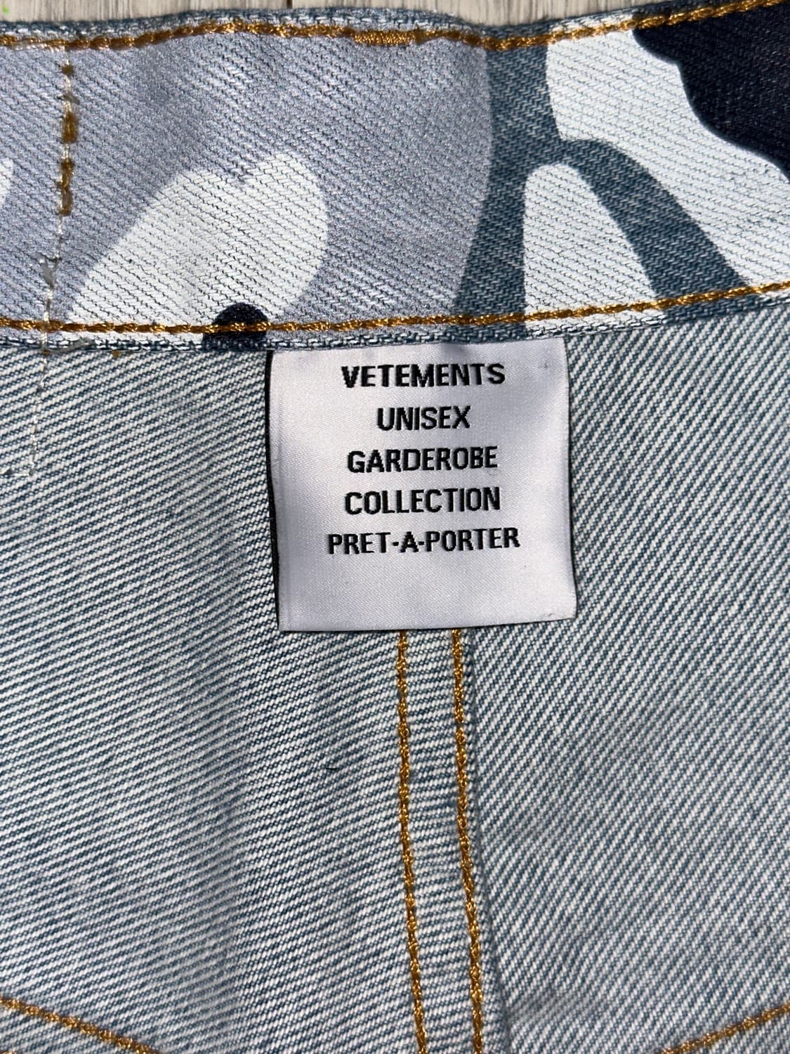 베트멍 블루 카모 오버사이즈 팬츠 허리 31 상품이미지4