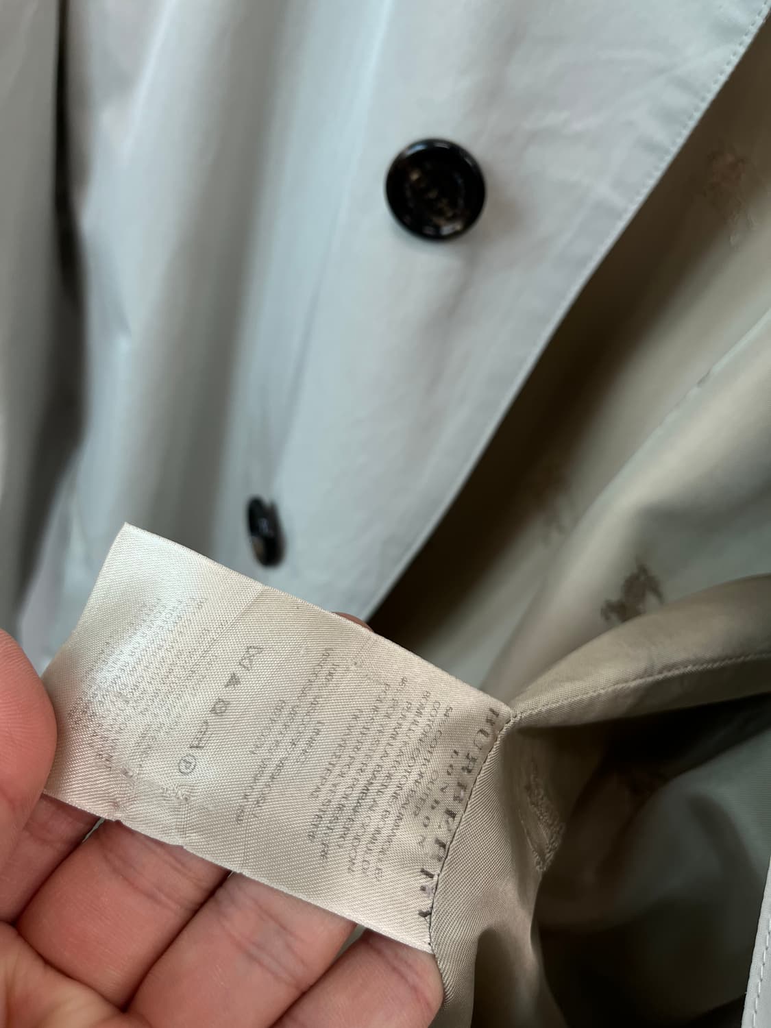 105) 버버리 런던 아이보리 맥코트 상품이미지10