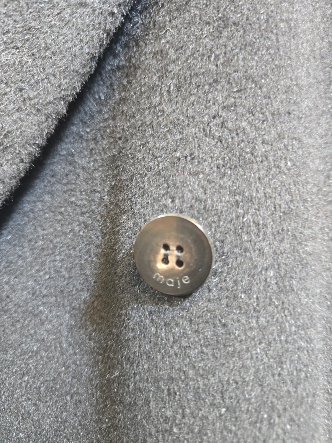 마쥬 블랙 울 롱  코트 상품이미지6