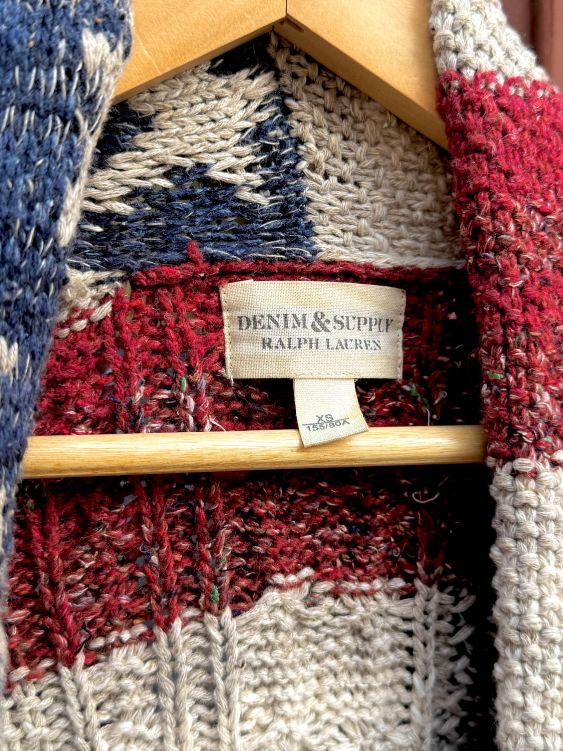 데님 앤 서플라이 성조기 케이블 가디건 폴로 랄프로렌 상품이미지4