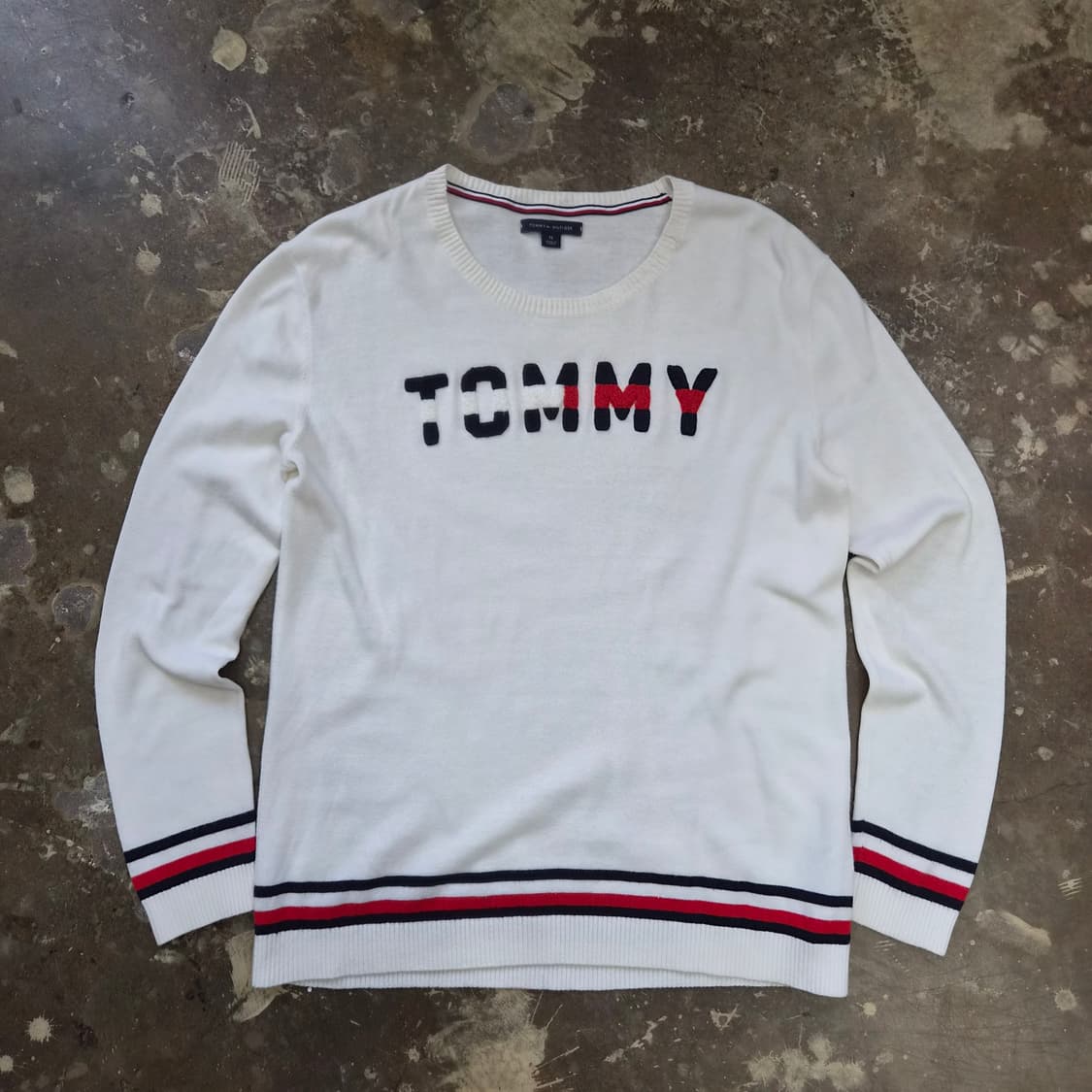 M) 타미힐피거 빅로고 니트 상품이미지1