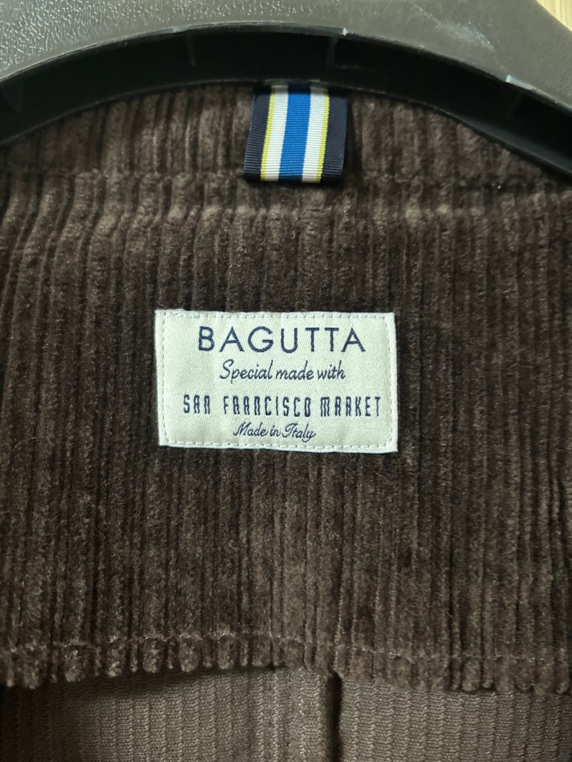 Bagutta 바구타 브라운 코듀로이 자켓 상품이미지2