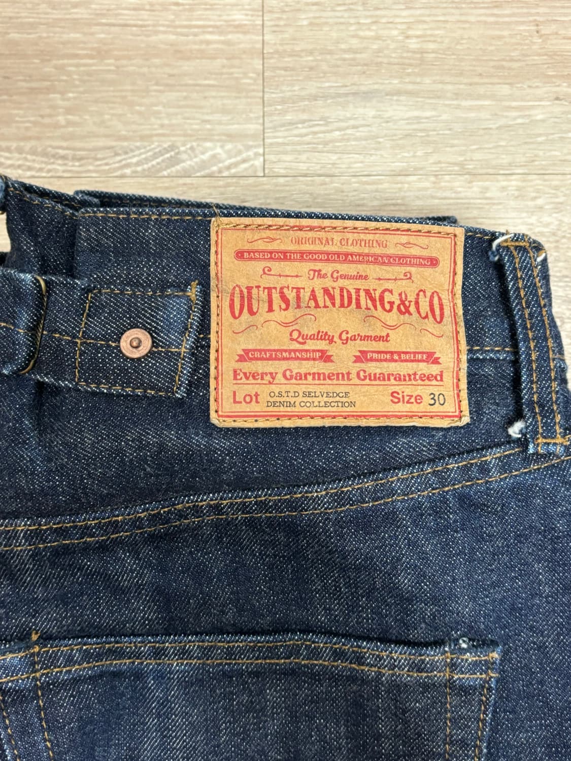 아웃스탠딩 30년대 신치백 셀비지 데님 S 상품이미지3
