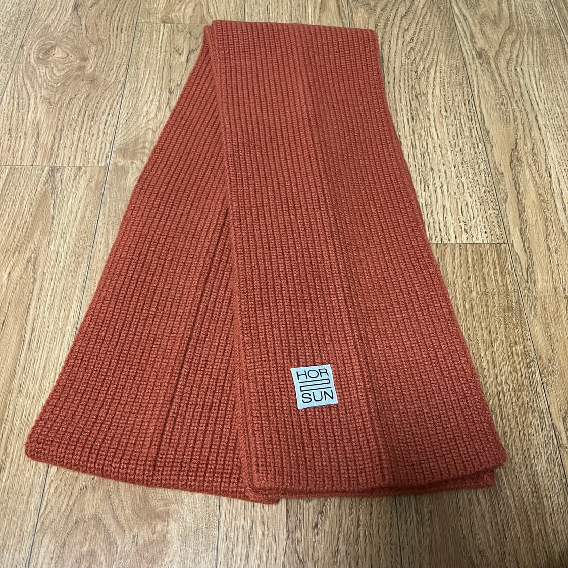 홀리선 스키프 슈퍼파인 울 니트 립 머플러 목도리 러스트 오렌지 상품이미지2