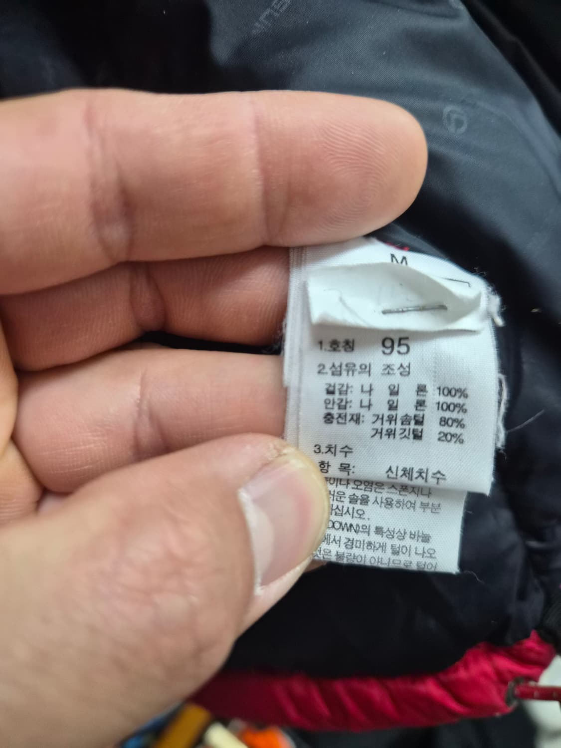 M) 노스페이스 서밋시리즈 윈드스토퍼 구스다운 패딩 팝니다 상품이미지5