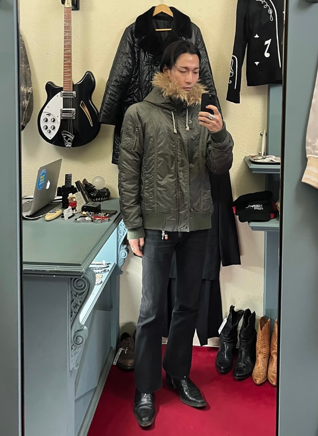 FUR TRIM NYLON PARKA 상품이미지6