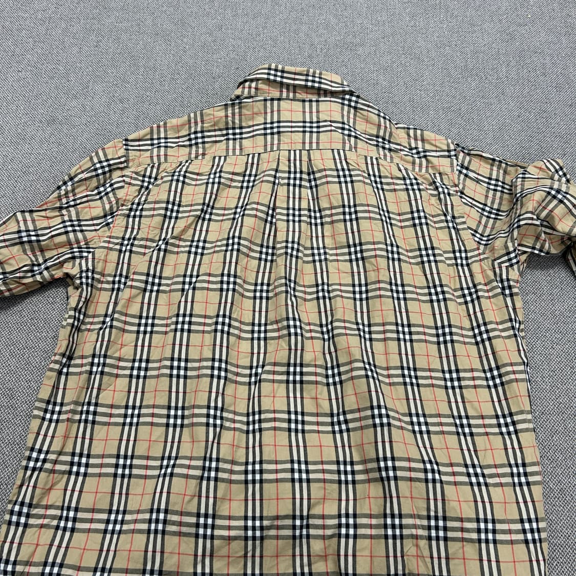 버버리 노바체크 기마로고 셔츠(XL) 상품이미지7