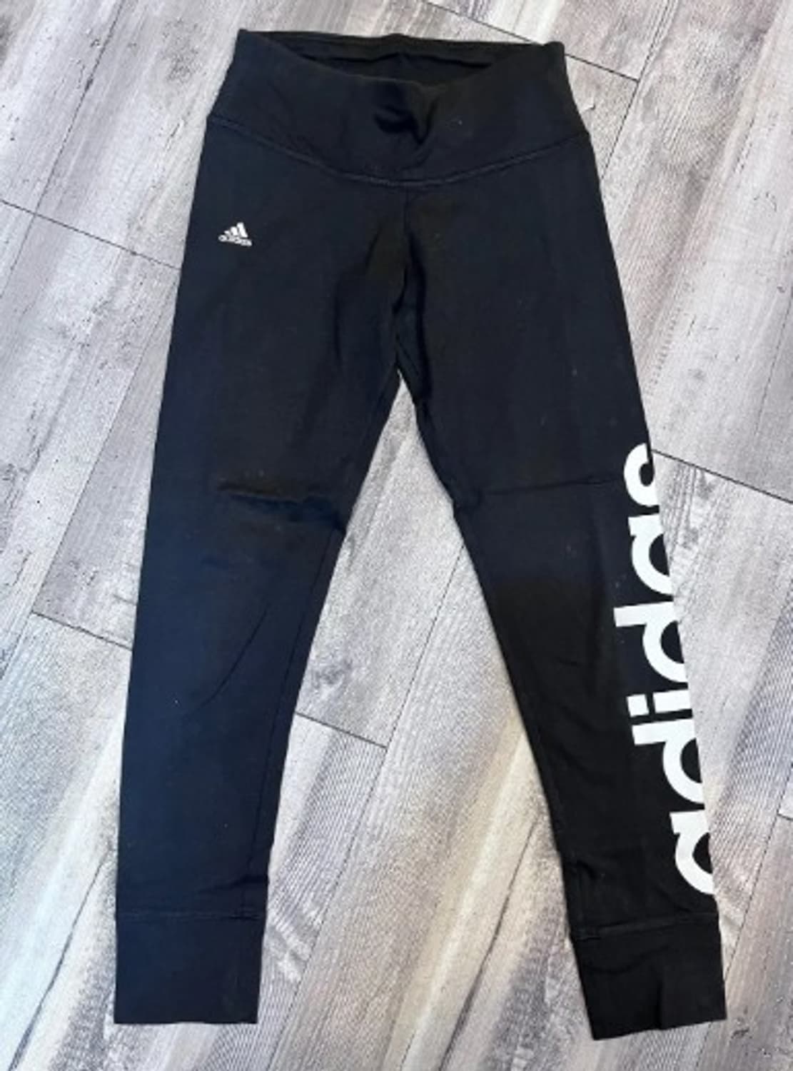 아디다스 여성 블랙로고레깅스팬츠 85사이즈 상품이미지4