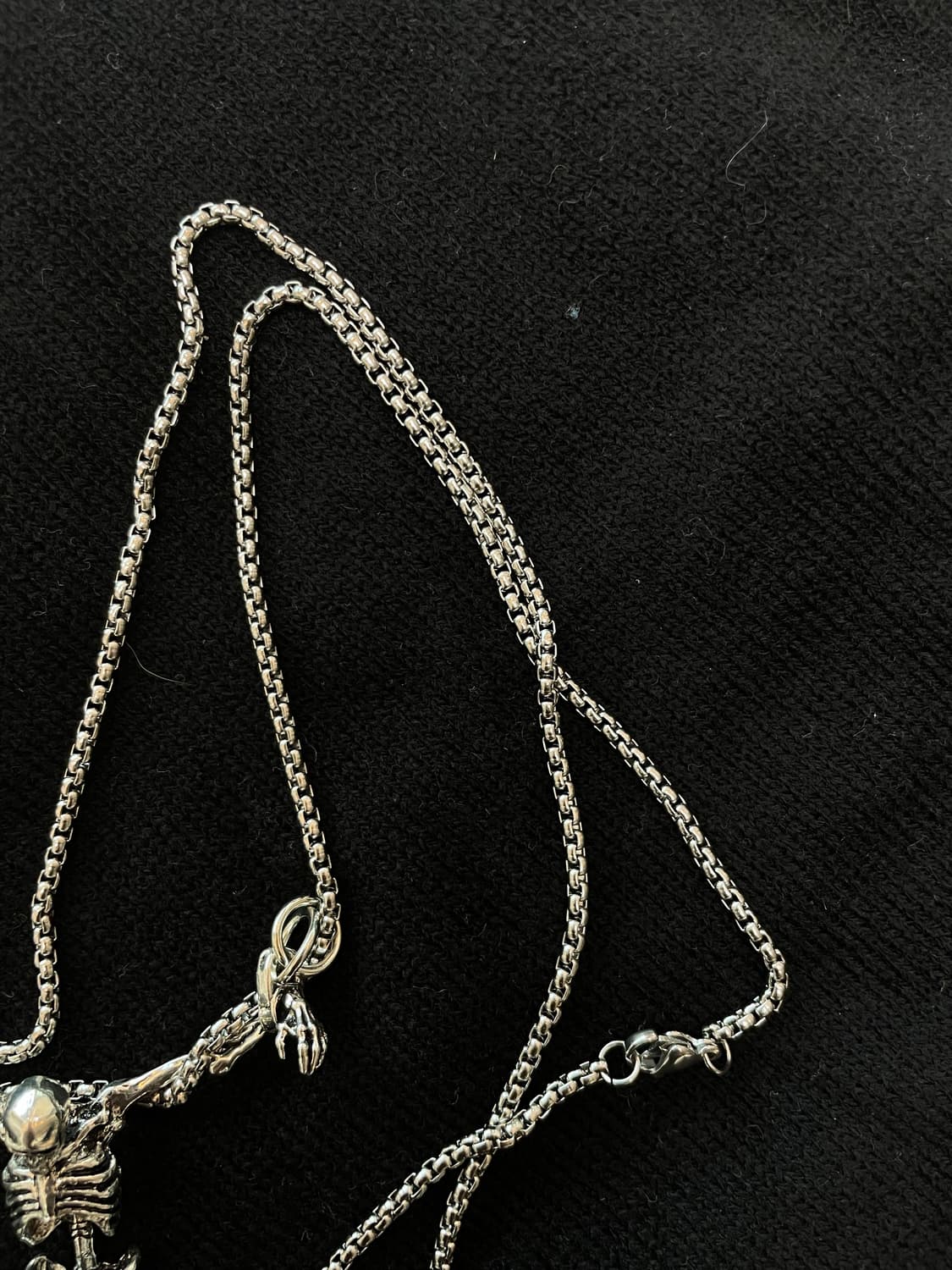 skull punk necklace 상품이미지3