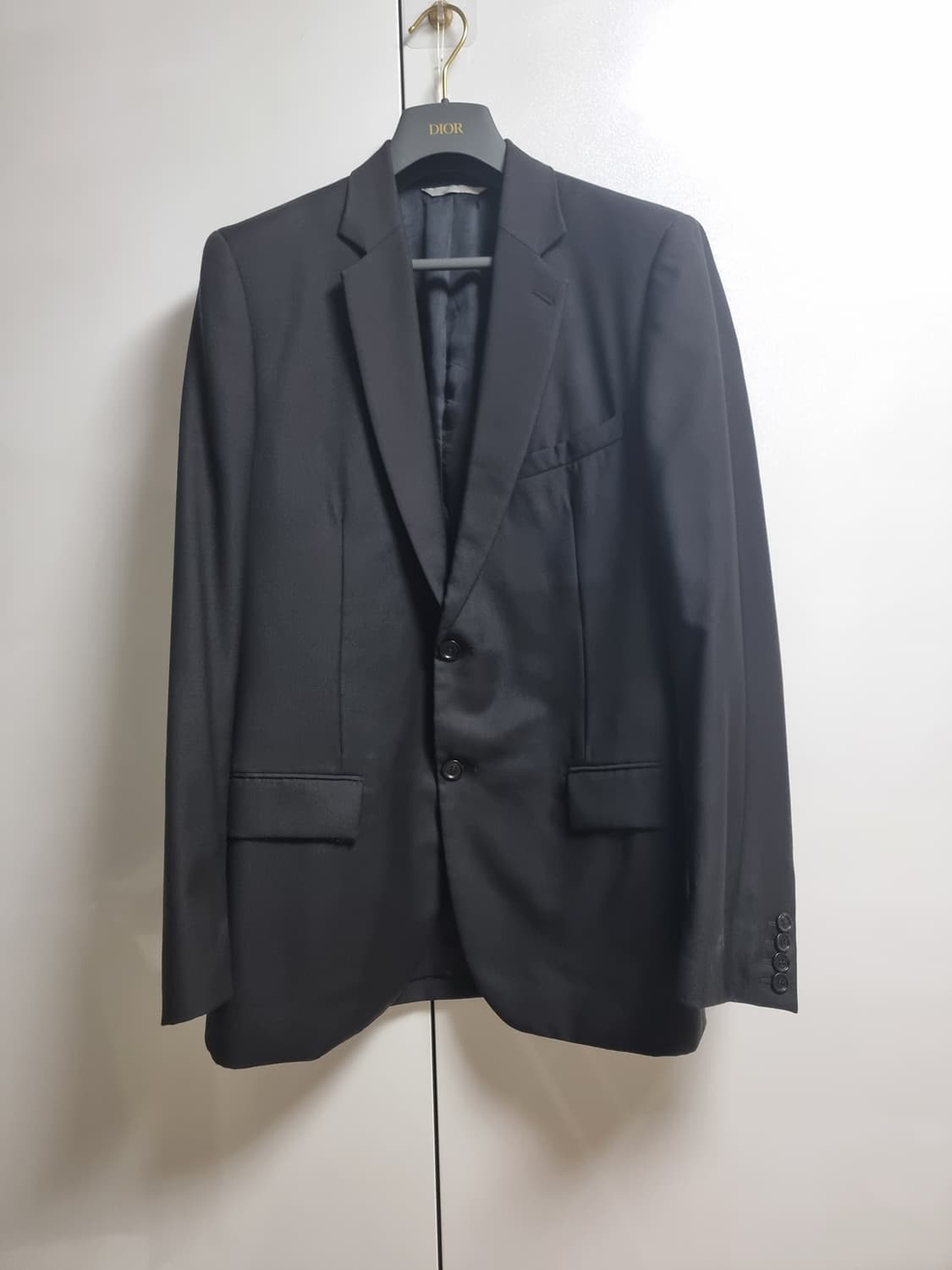 디올 블랙 시그니처 너치드라펠 블레이져 50사이즈 상품이미지2