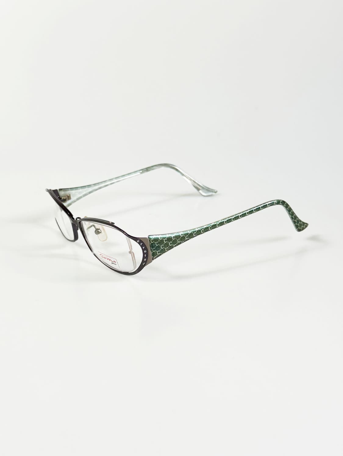 CAMO 슬림 스퀘어 건메탈 프레임 빈티지 안경 상품이미지3
