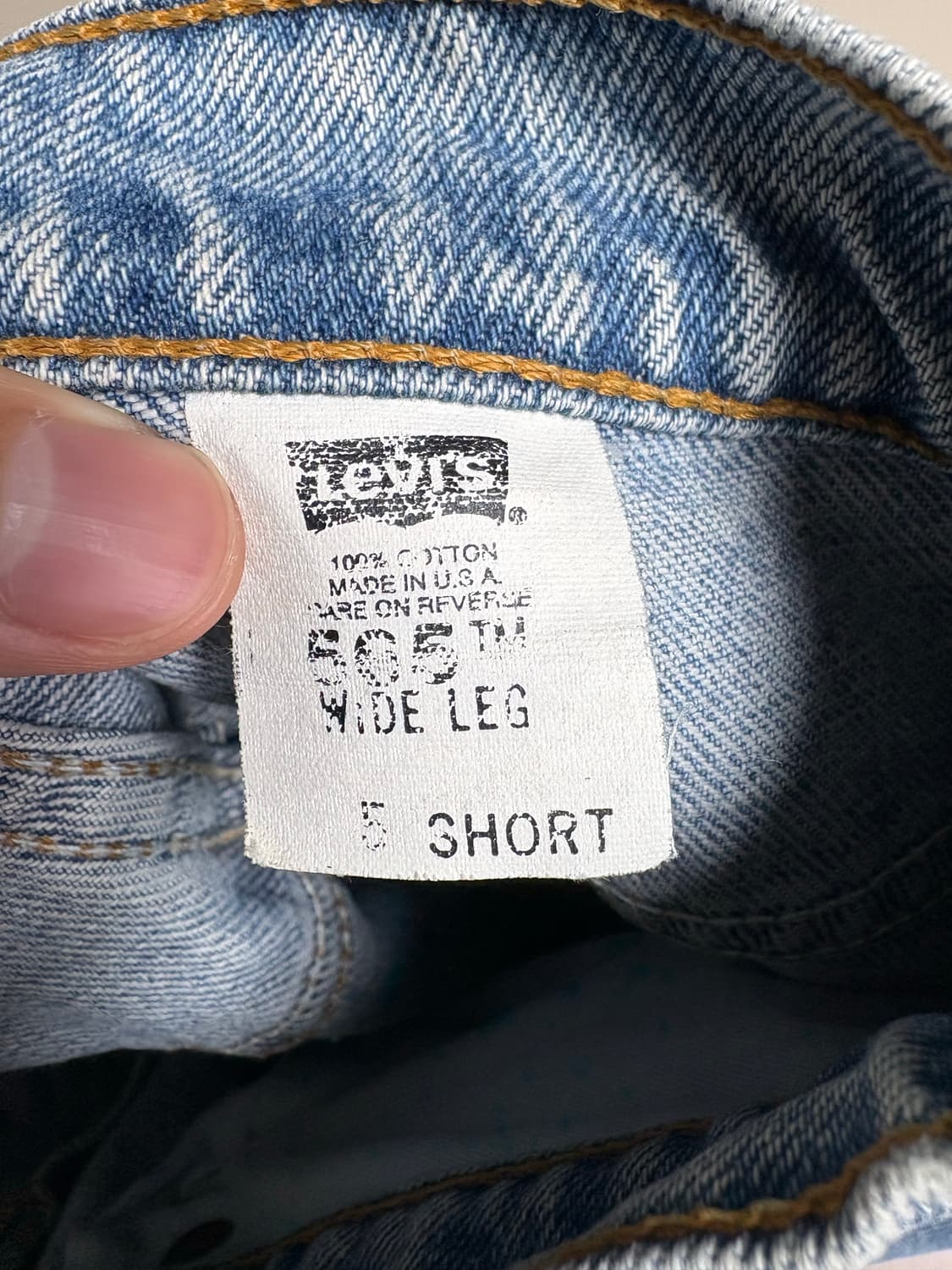 [우먼스] 빈티지 리바이스 565 와이드 데님 (허리 26-27) 상품이미지3