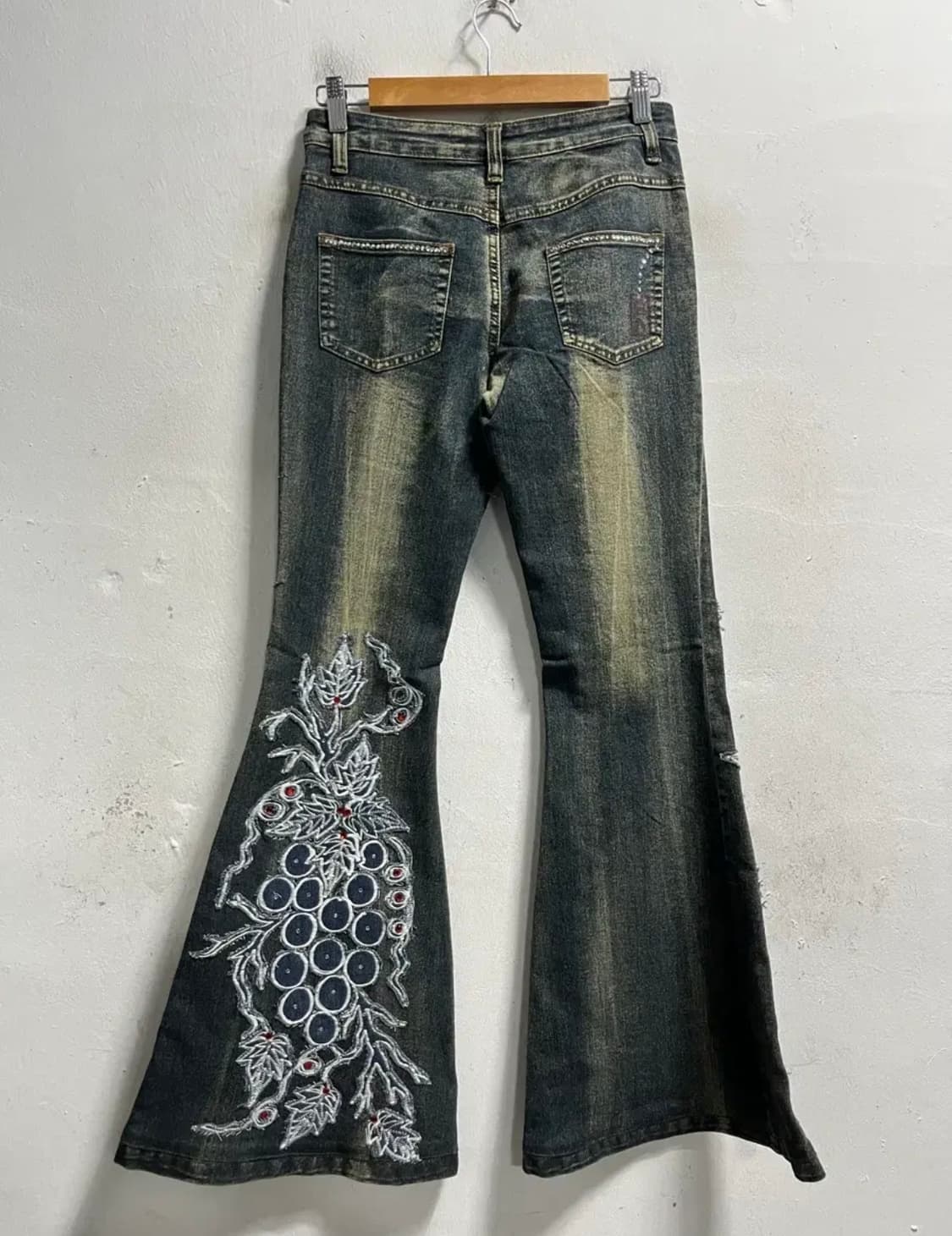 오리엔탈 패치 로우 부츠컷 팬츠  상품이미지4