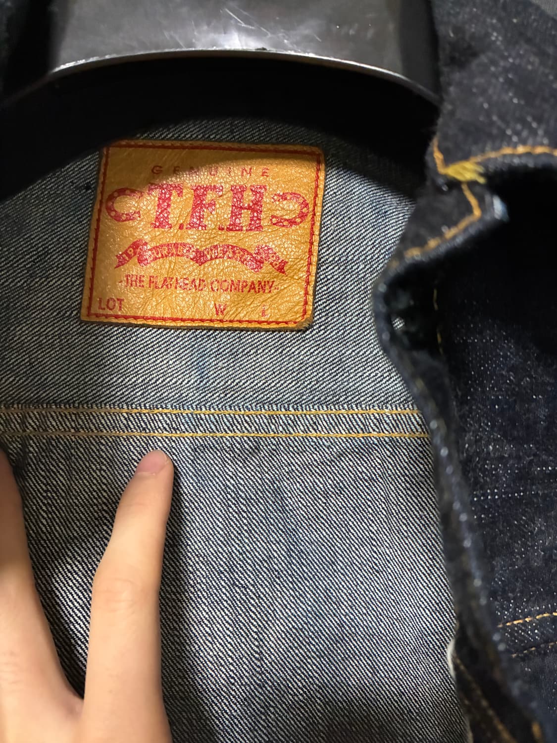The flat head denim jacket type2 셀비지 데님 상품이미지4