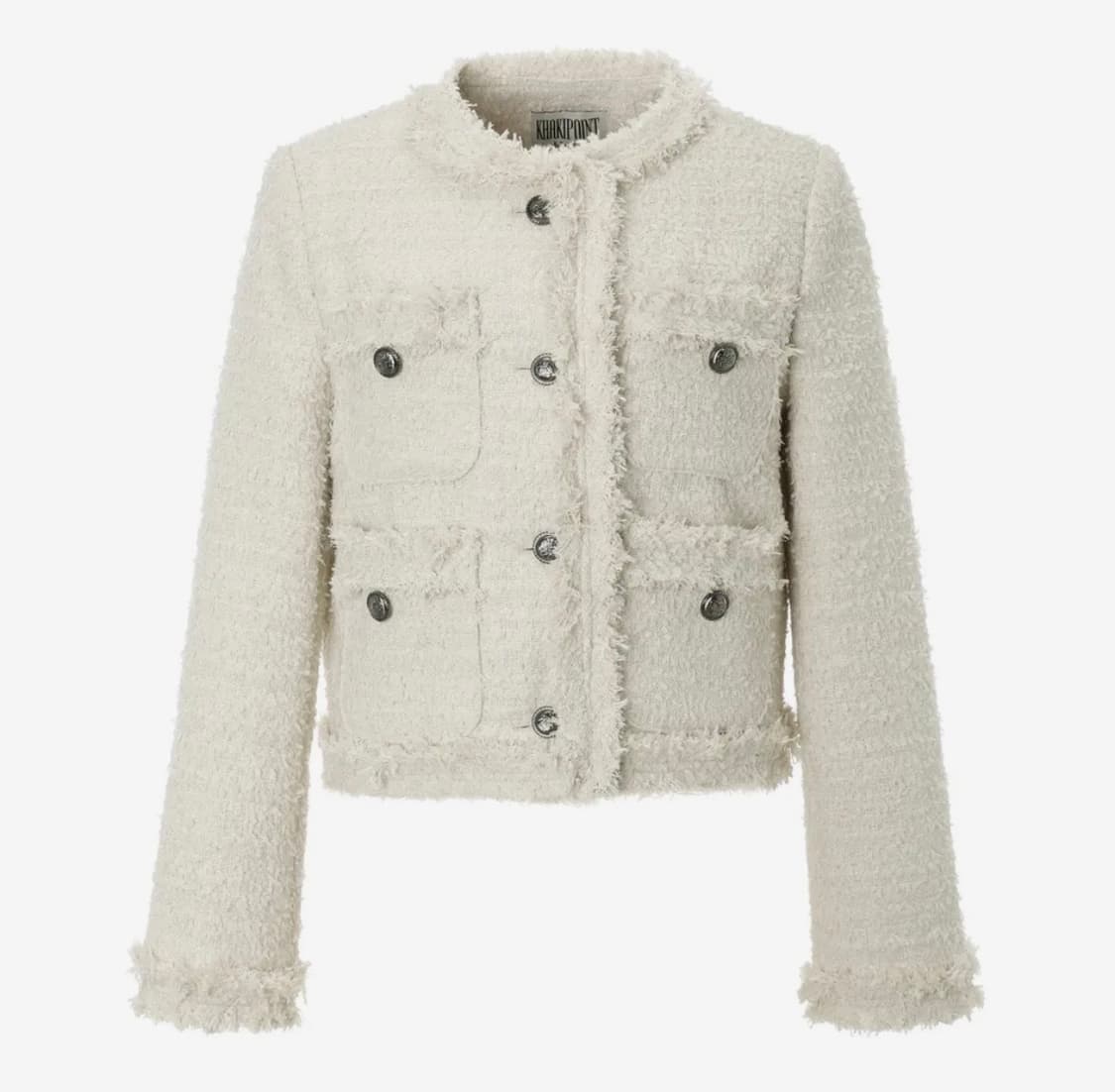 카키포인트 앤틱 크롭자켓 아이보리 상품이미지1