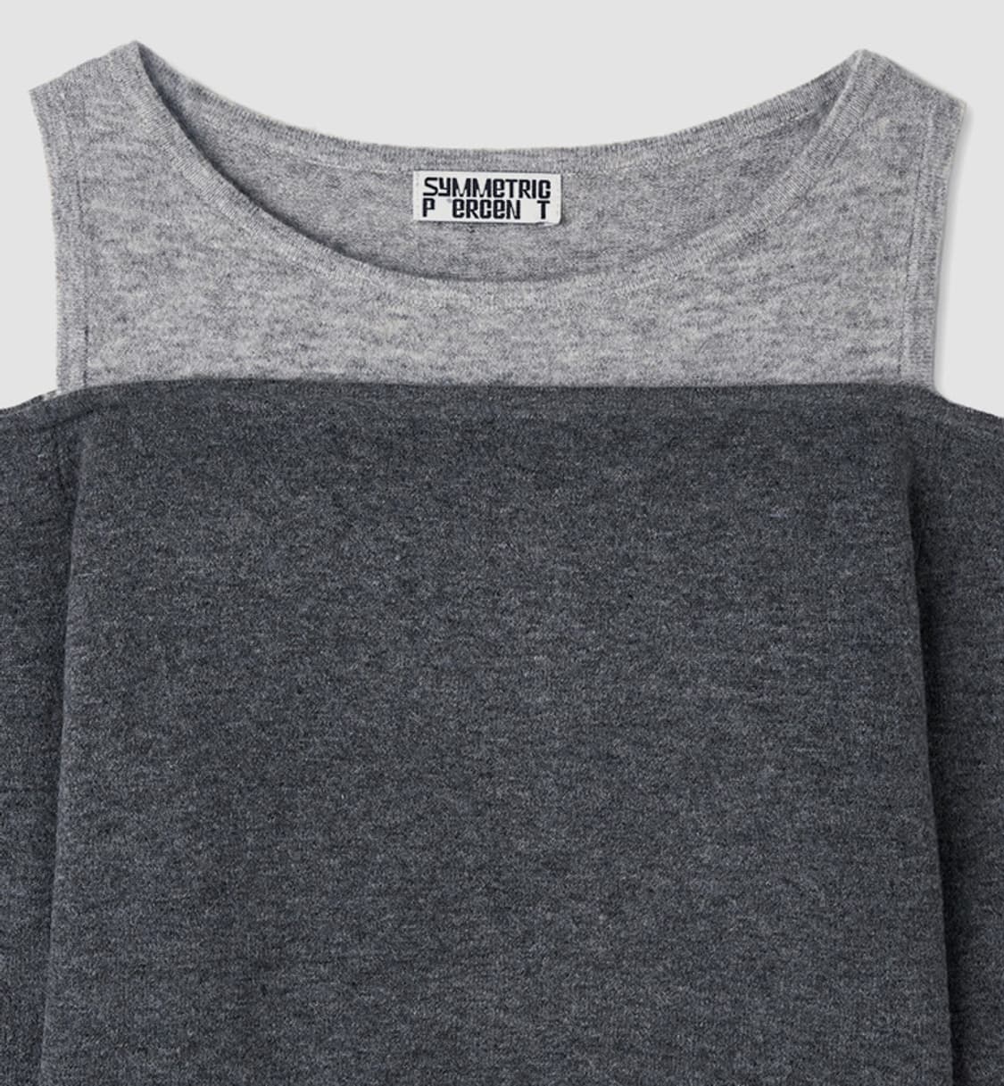 시메트릭퍼센트 컬러 믹스 오프숄더 니트탑 상품이미지4