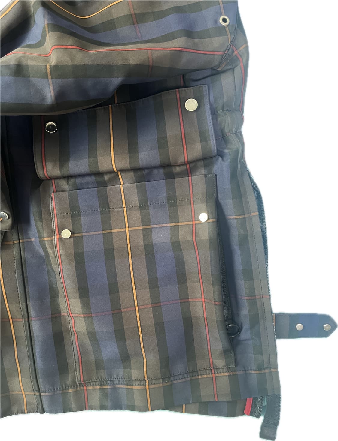 (L)솔리드 옴므 타탄 체크 바람막이 상품이미지3