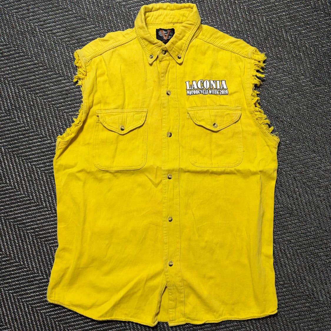 Laconia 컷오프 2019 기념 빈티지 데님 베스트(L) 상품이미지1