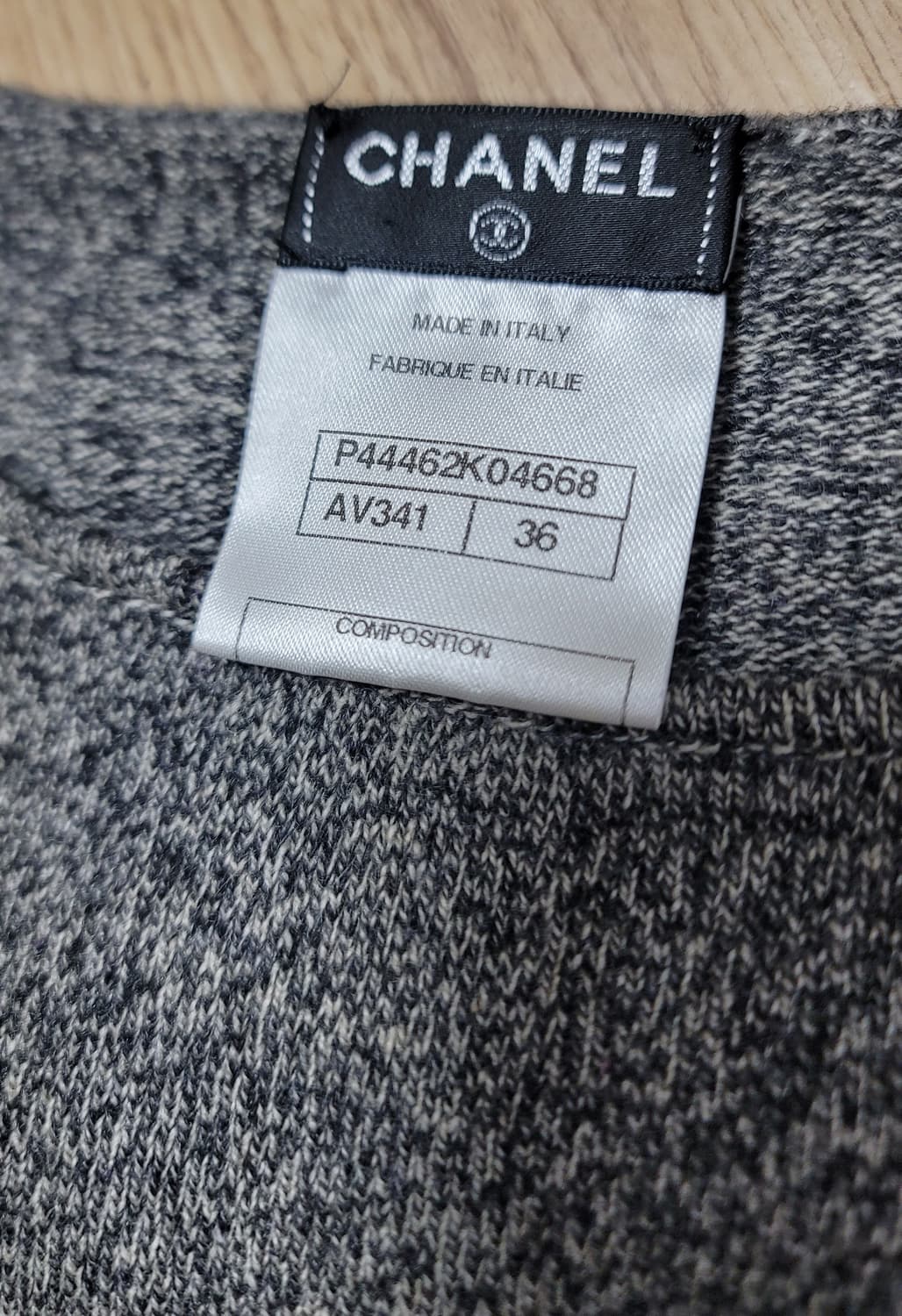 샤넬 스웨터 원피스그레이 EU36 상품이미지8
