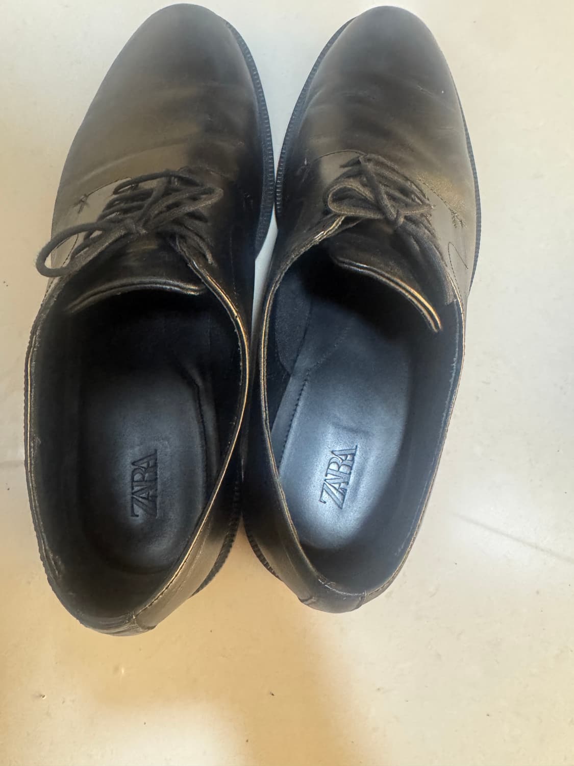 zara 자라 소가죽 레더 에센셜 더비슈즈 구두 43사이즈 판매 상품이미지4