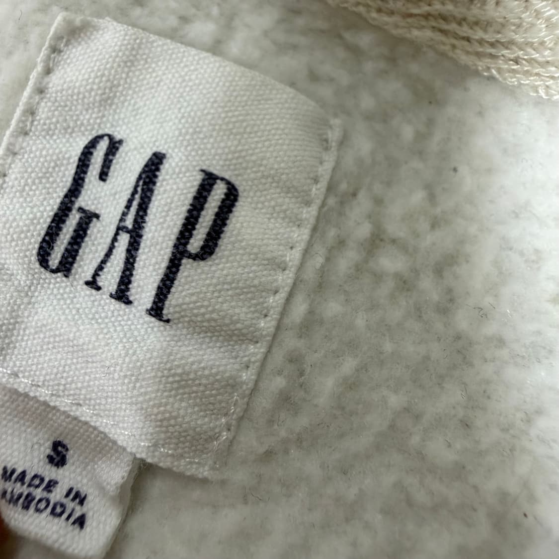 갭 아이보리 후드집업 s 상품이미지3