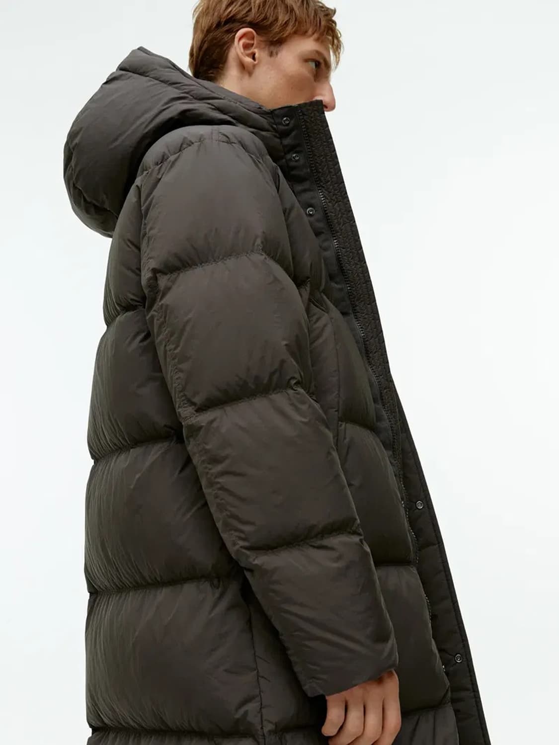 아르켓 블랙 다운 롱 패딩 상품이미지4