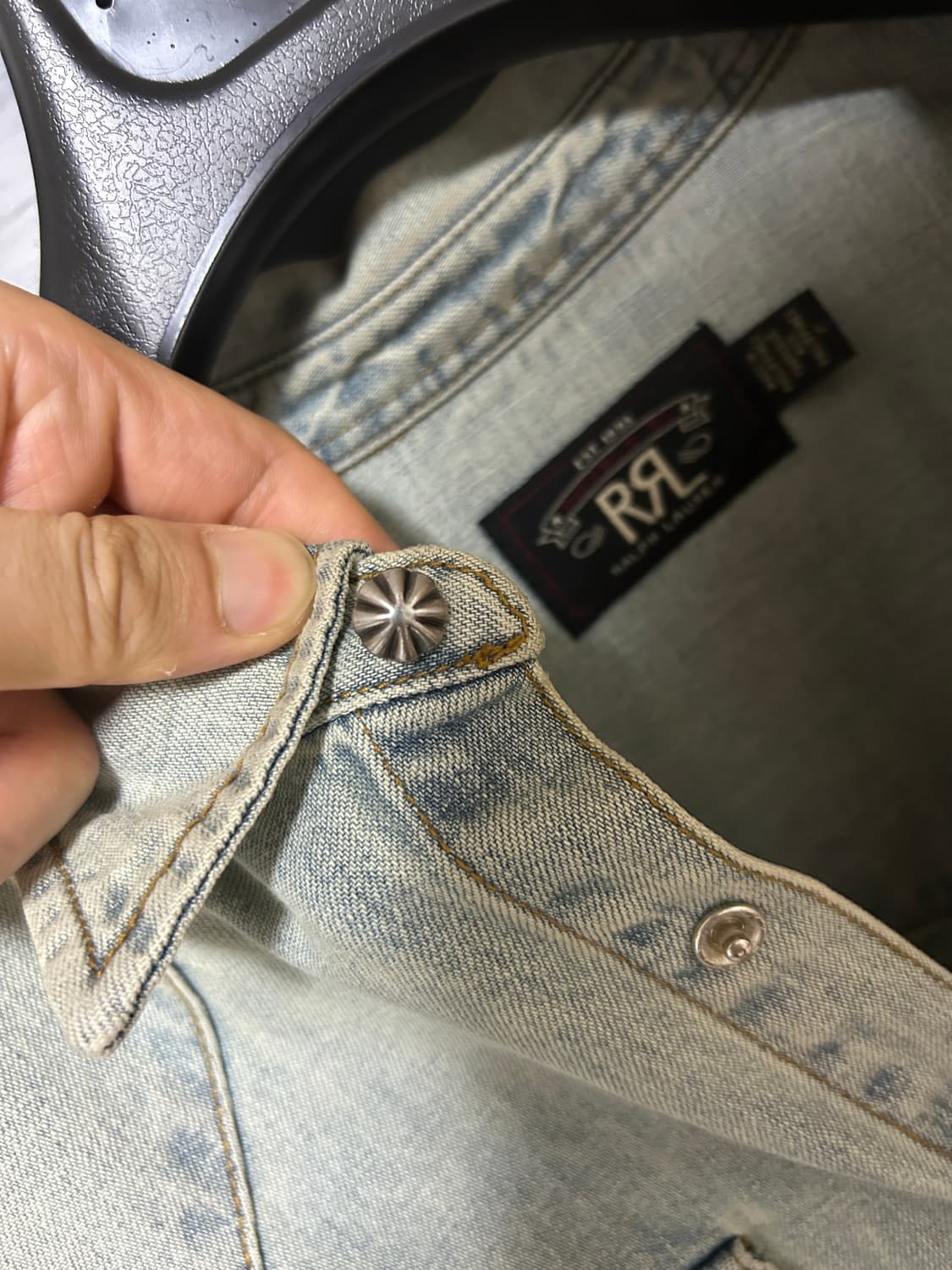 RRL 데님 웨스턴 셔츠 상품이미지4