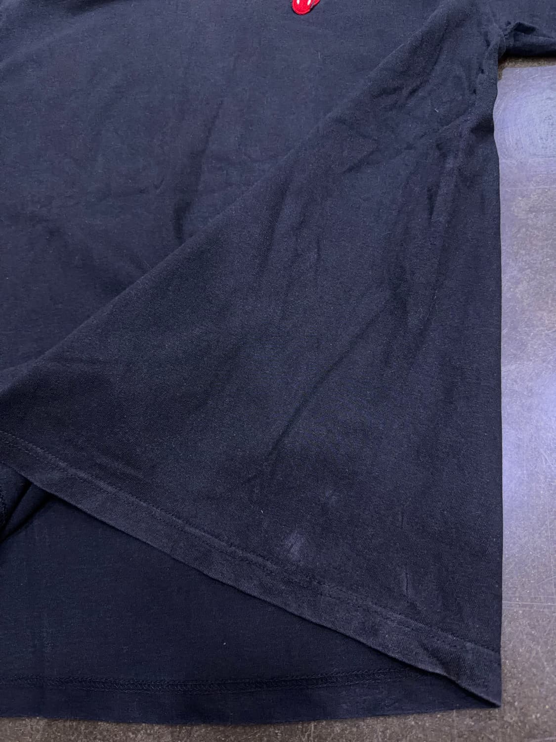 브라바도 롤링스톤즈 로고 패치 루프휠 반팔티 블랙 XL 상품이미지5