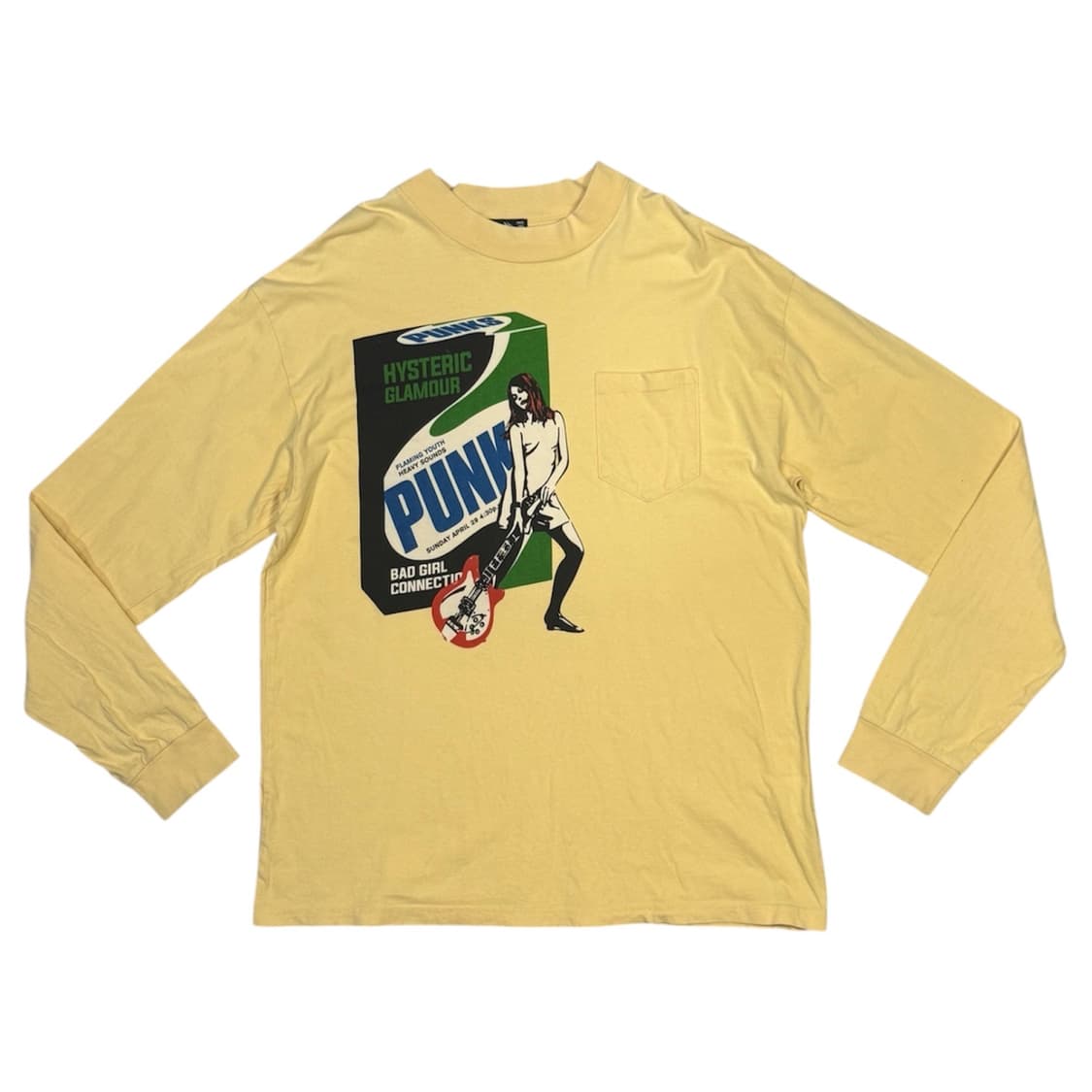 히스테릭 글래머 펑크 히스걸 포켓 롱슬리브 티셔츠 상품이미지1