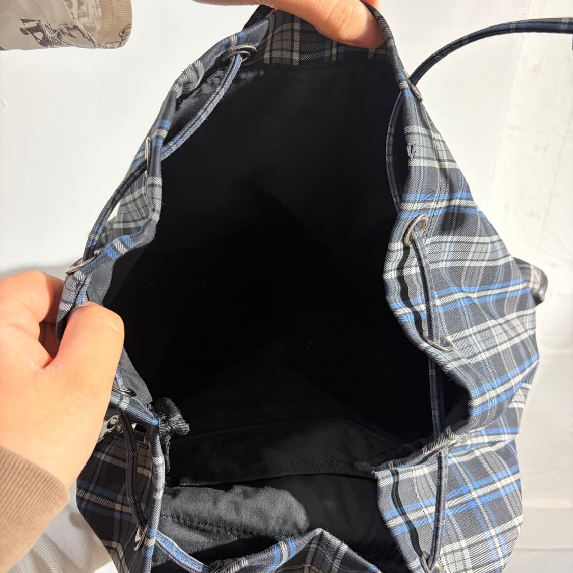 FILA  휠라 체크 모리룩 복조리 백팩 가방 상품이미지8