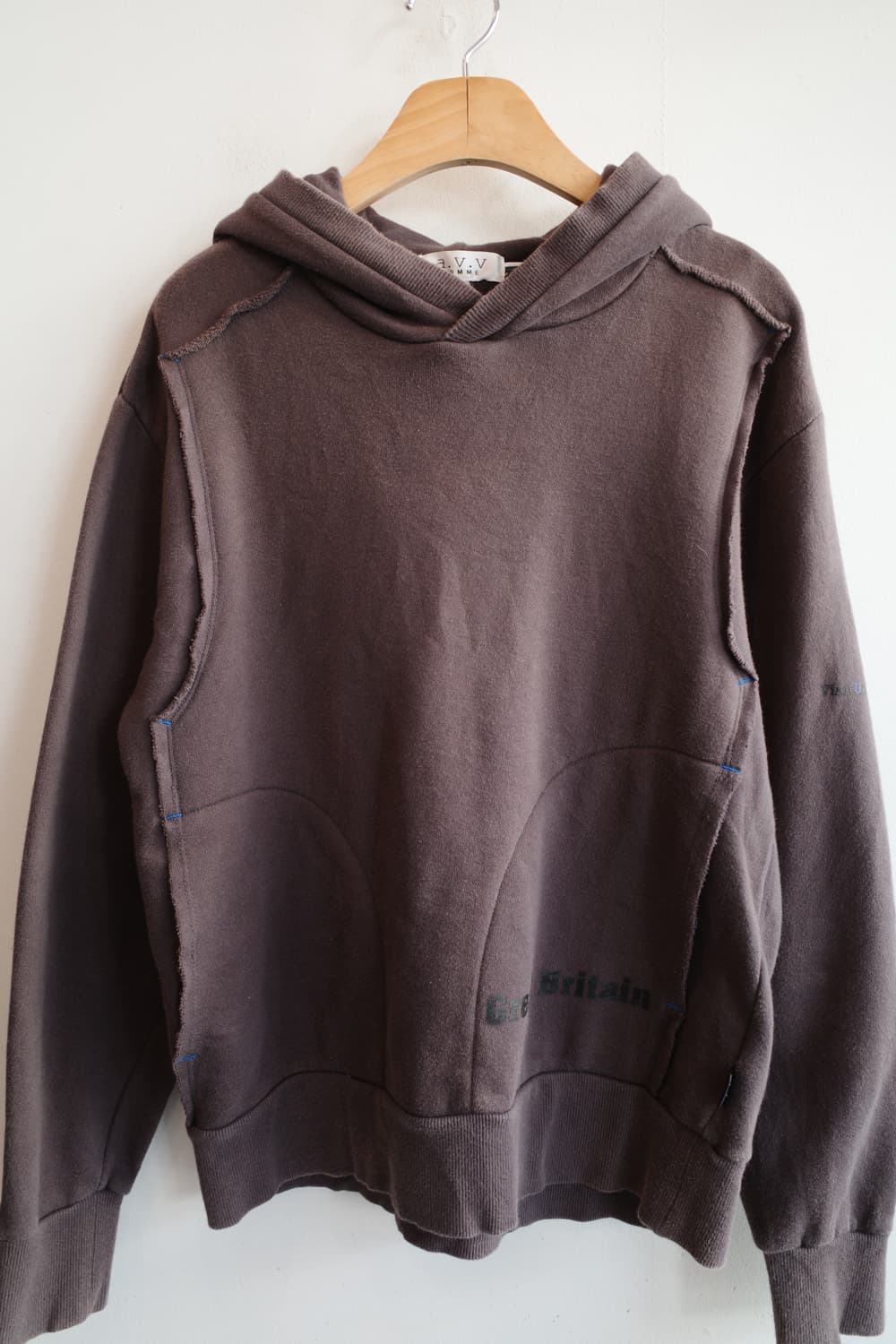 a.v.v HOMME 컷오프 디테일 후디  상품이미지2