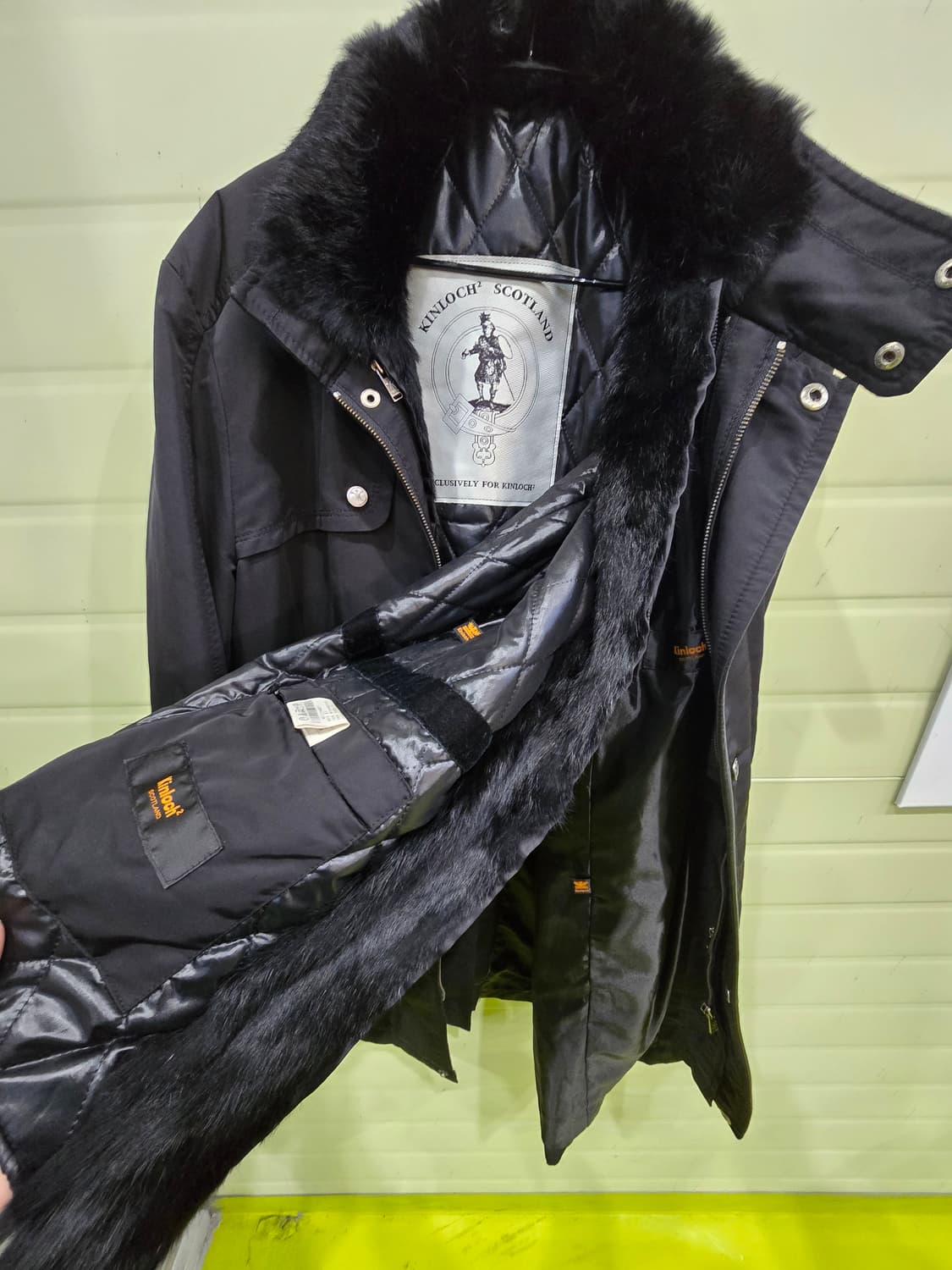 킨록 남성 블랙 코트 100-175 상품이미지10