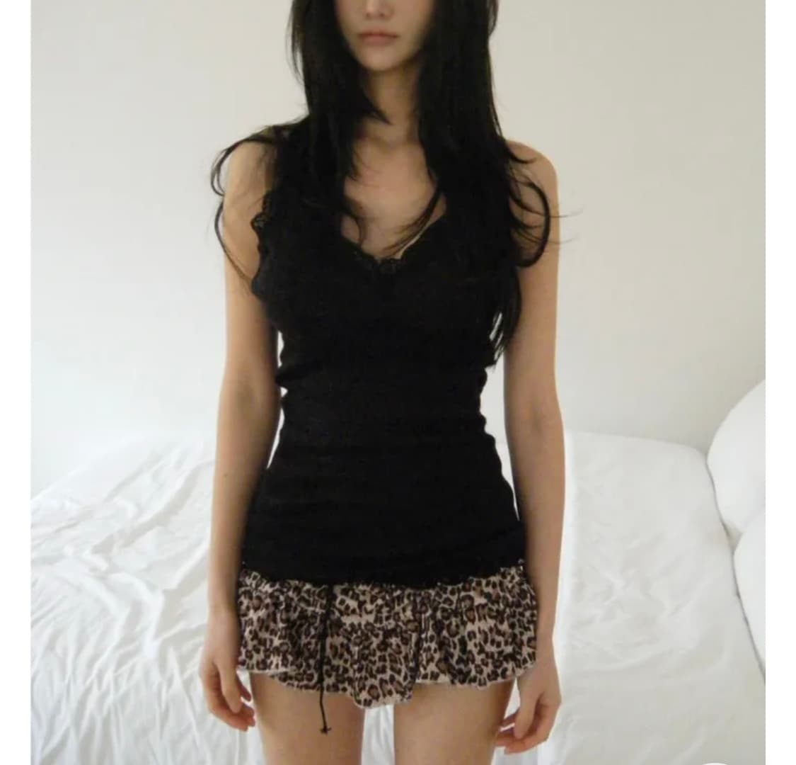 Whisper lace sleeveless - BK 상품이미지1