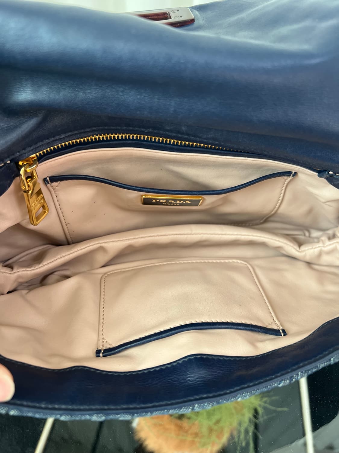 프라다 FW2011 데님 카프레토 가프레 숄더백 상품이미지8