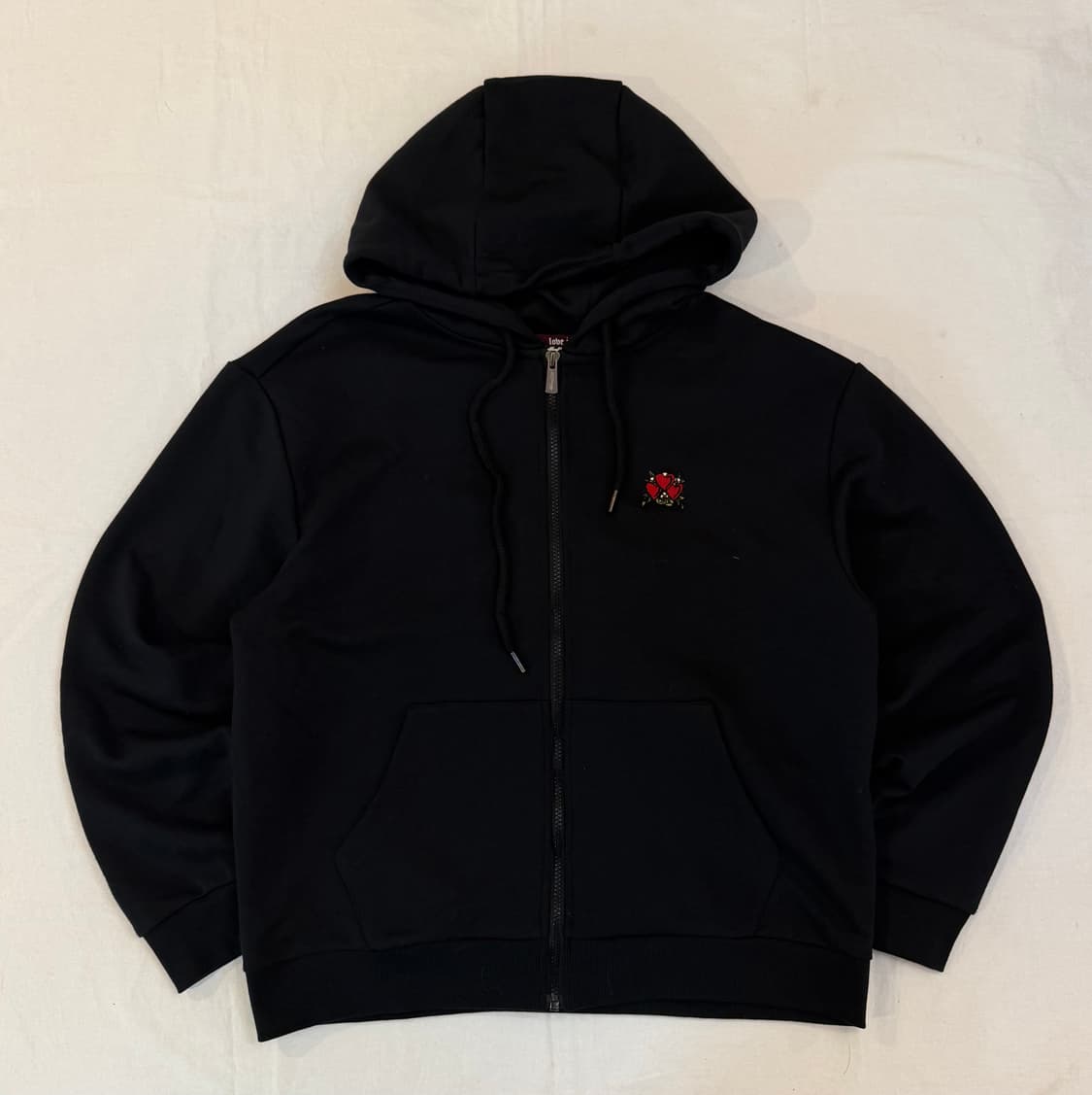 에드하디 y2k 백로고 후드집업 블랙 상품이미지3