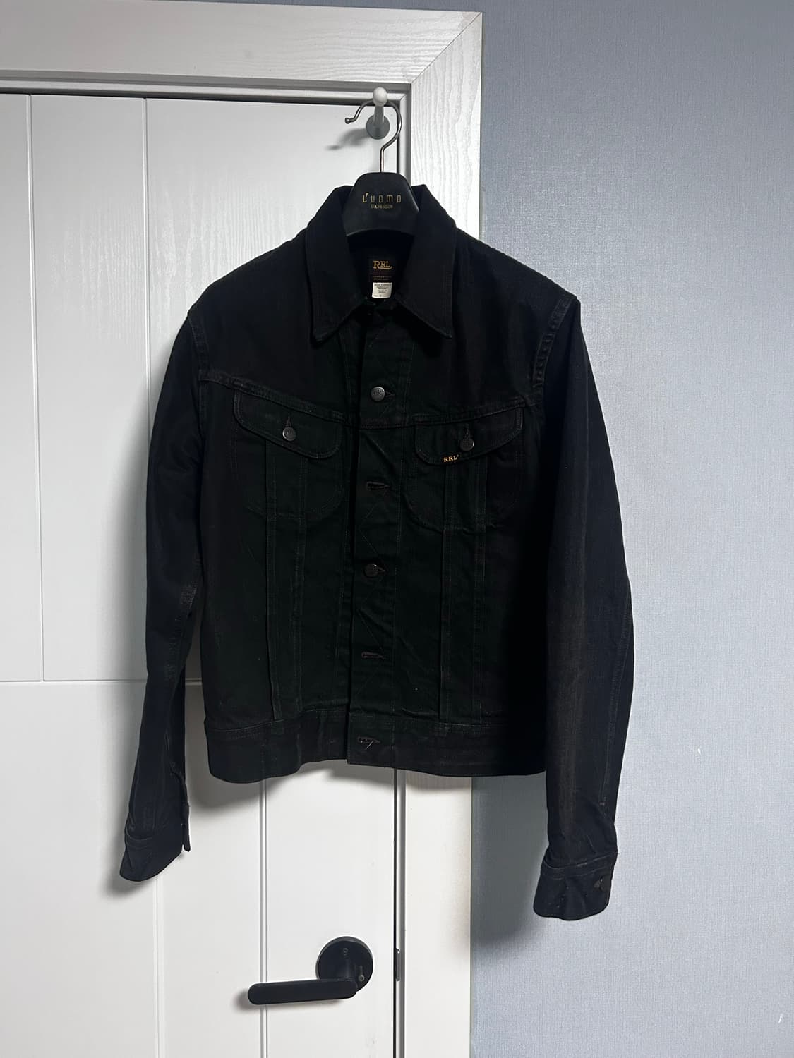Rrl lot271 데님자켓 블랙 m 상품이미지2