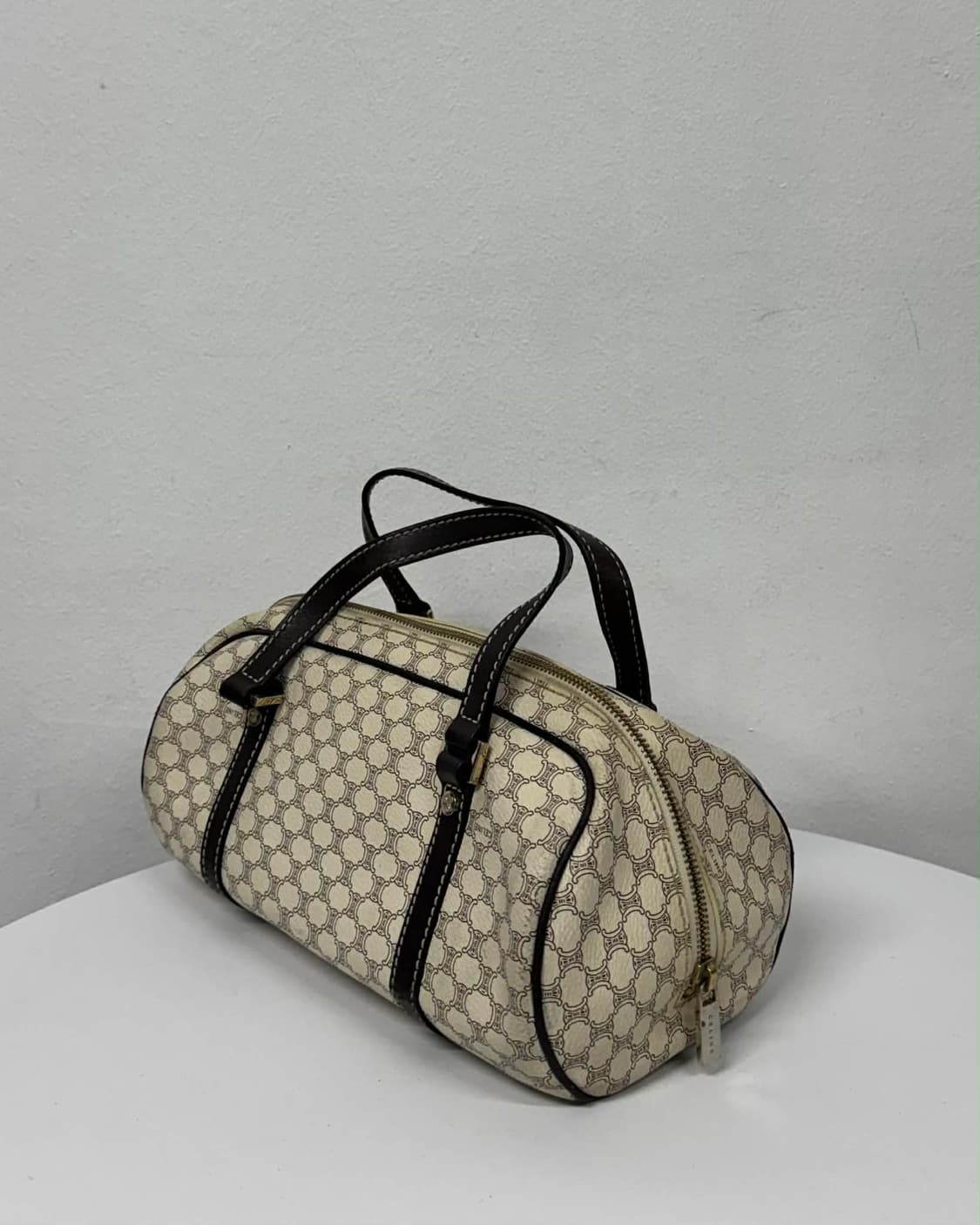 셀린느 빈티지 마카담 블루종 미니 보스톤 토트백 상품이미지2