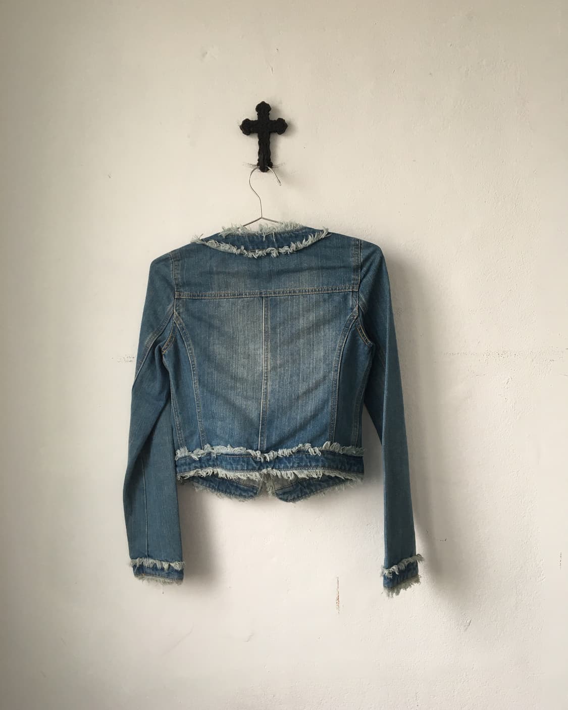Fringe point denim jacket 상품이미지3